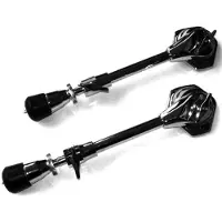 WorldMax Bass Drum Spurs Pair Black
