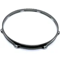 WorldMax 12" Triple Flange 8 Lug Snare Side Drum Hoop Black