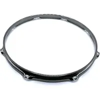 WorldMax 13" Triple Flange 8 Lug Drum Hoop Black