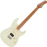 JET Guitars JS-400 HSS Roasted Maple Olympic White