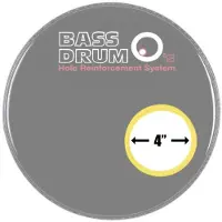 Bass Drum Os Sound Hole Ring Brass 4