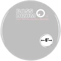 Bass Drum Os Sound Hole Ring White 6