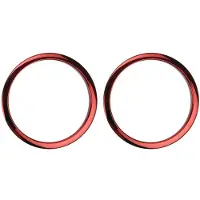 Bass Drum Os 2" Sound Hole Rings Red