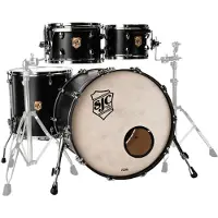 SJC Custom Drums SJC Drums Tour Series 4pc Shell Pack Matte Black
