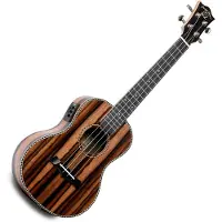 Snail UKT-E598EQ Tenor Ebony Electro Acoustic Ukulele