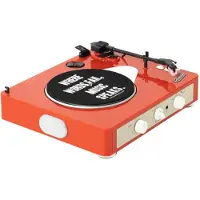 Gadhouse Brad MKII Record Player with Bluetooth Tangerine