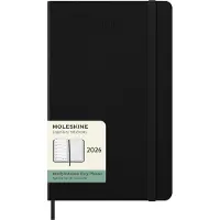 Moleskine Kalender 2026 Classic Hard 12M Week Note Large Svart Moleskine