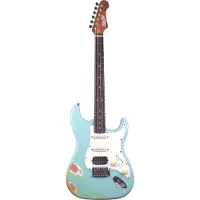 JET Guitars JS-400 HSS Roasted Maple Sea Foam Green Relic