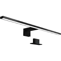 B.K. Licht LED-speillampe Bill, B 60 cm, svart, metall, 4000 K
