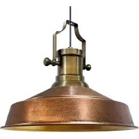 ROYALTECH Hengelampe Augusta, kobber/gull, Ø 40 cm, metall, E27