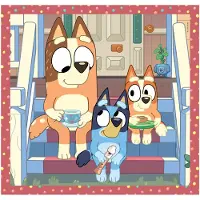 Clementoni Puslespill Square Bluey, 3x48 brikker 2D Puslespill