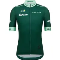 Santini Tour De France Green 2025 Kort Ermet Trøye