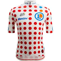 Santini Tour De France Polka Dot 2025 Kort Ermet Trøye