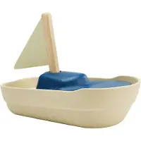 PlanToys Treleker - Seilbåt - Tre - - OneSize - Badeleker