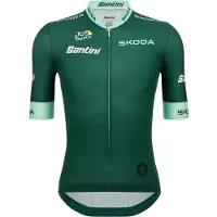 Santini Tour De France Official Green 2025 Kort Ermet Trøye