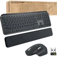 Logitech Mx Keys Gen 2 Trådløst Tastatur Og Mus Tysk