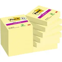 Post-It 7100259816, firkant, Gult, Papir, 47,6 mm, 47,6 mm, 90 ark