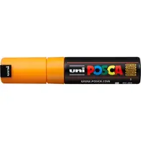 Uni-Ball Posca Tusj, nr. PC-8K, strek 8 mm, bred, bright yellow, 1 stk.