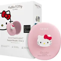 GESKE 3-i-1 ansiktsrensebørste med -håndtak og app (Hello Kitty-rosa)