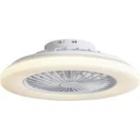 QAZQA Takvifte hvit 48,5 cm inkl. dimbar RGB LED med fjernkontroll - Clemo