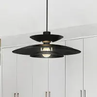 VIOKEF Hengelampe Nino, svart, Ø 45 cm, metall