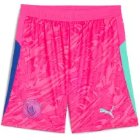 Puma Manchester City 25/26 Goalkeeper Shorts Men, Sport, Pink Pes/Aquatic, M