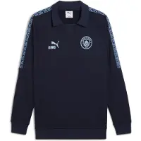 Puma Manchester City KING Drill Top Men, Sport, Deep Navy/Light Blue, L