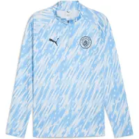 Puma Manchester City Pre-match Quarter-Zip Top Men, Sport, Silver Sky, S