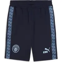 Puma Manchester City KING Sweat Shorts Men, Sport, Deep Navy/Light Blue, XXL