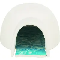 Trixie Iglo m. køleunderlag, mus/hamster, keramik, 13x9x15cm, hvid