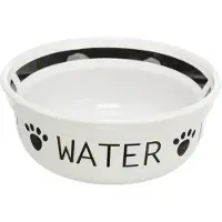 Trixie Keramikkskål, 1,6 l/Ø 20 cm, Hvit/sort Water
