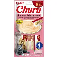 Ciao CAT CHURU SENIOR TUNA WITH SALMON 4x14g (56g)