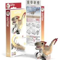 Eugy the Raptor dinosaur 3D øko-puslespill