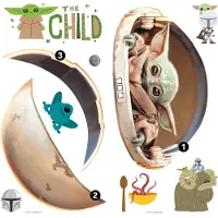 RoomMates Star Wars Mandalorian - Painted Baby Yoda Wallstickers