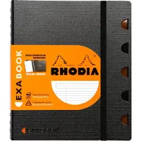 Clairefontaine Notesbog Rhodia Exabook, A5+, linjeret, 80 ark, 80 g, med 5 faner