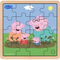 Barbo Toys Gurli Gris - Puslespill i tre - Mud play