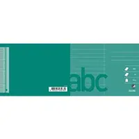 Bantex Glosehæfte , linjeret, 7 mm, A6L, mørkegrøn, 25 stk.