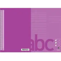 Bantex Skrivehæfte , A5, 22 linjer på højre side (8,5 mm), lilla, 25 stk.