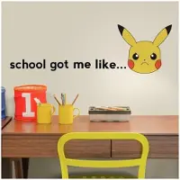 RoomMates Pokemon PIKACHU Faces Wallstickers