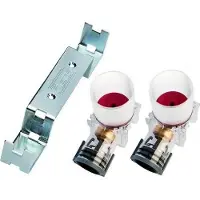 Roth QuickBox-red til mur, 15 mm indstik, dobbelt. Rødgods