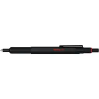 Rotring 600 Gel Pen | 0.55 mm | Black Ink | Black Metal Body Pen | Non-Slip Knurled Grip & Hexagonal Barrel | Refillable