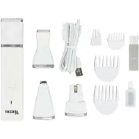 Kerbl Pet batteridrevet multitrimmer 4in1 - hvit