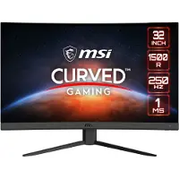 MSI G32C4X - LED-skjerm - gaming - kurvet - 31.5" - 1920 x 1080 Full HD (1080p) @ 250 Hz - VA - 300 cd/m² - 3000:1 - 1 ms - 2xHDMI, DisplayPort