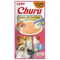Ciao CAT CHURU SALMON WITH TUNA przysmak dla kota 4x14g (56g)