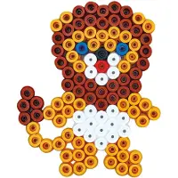 Hama Maxi Perleplate - 2 stk. - Elefant/Løve - - OneSize - Perleplate