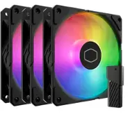 Cooler Master SickleFlow Edge 120 - Kabinettvifte - 120 mm - svart (en pakke 3)