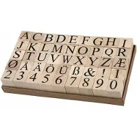 Adlibris Stempelsett, str. 20x20 mm, ca. 15 mm, 45 stk./ 1 pk.