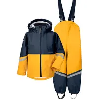 Didriksons Regntøy m. Seler - Waterman - Havre Yellow/Navy - - 90 - Regntøy