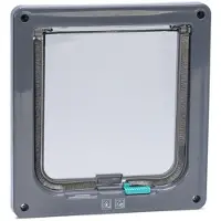 Karlie Katteluke med 2-veis lukking - grå: B 20 x H 19,2 cm