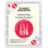 Le Mini Macaron Soft Gel Tips 220 pieces - Medium Square